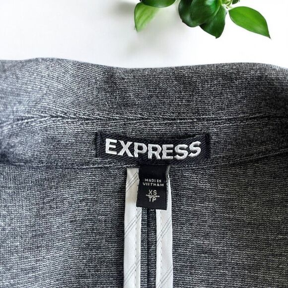Express Ponte Stretch Knit Academy Blazer with Piped Trim - XS - Picture 9 of 10